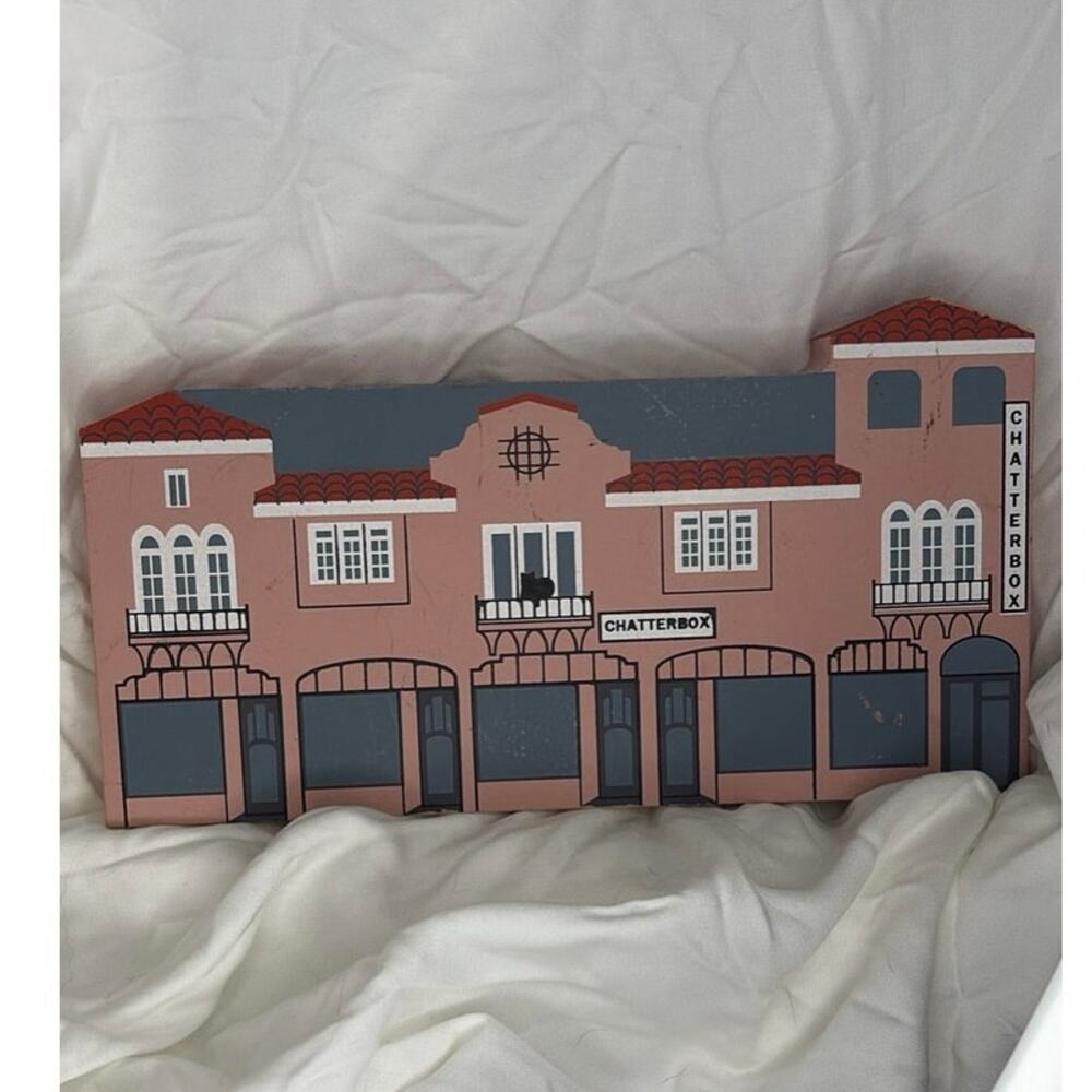 Cats Meow Chatterbox Restaurant Ocean City NJ 1992 Wooden Sign